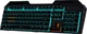 Механическая клавиатура и мышь EWEADN TK900 в комплекте для игр, проводное подключение к настольному компьютеру и ноутбуку, внешняя офисная клавиатура и мышь с синими переключателями, 104 клавиши, черный цвет с голубой подсветкой - изображение 1