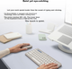 Комплект беспроводной Logitech Pebble 2 Combo Wireless/Bluetooth Off-white - изображение 3