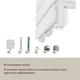 Рушникосушка для ванної кімнати 80 x 45 Blumfeldt (10041807) - зображення 6