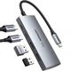 USB-хаб UGREEN CM480 USB-C to 2×USB 3.2+2×USB-C Adapter 10G Space Gray (30758) - зображення 2