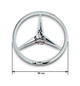Эмблема Avtoaks для Mercedes 140 ровная 90 мм. пластик - изображение 3