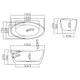 Ванна акриловая Helmken Elysian 150x75 см 31360150 - изображение 11