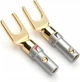Штекеры акустические типа лопатка Spade Plug разборной Premium Black/Red lable, 2 шт (48954) - изображение 3