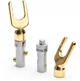 Штекеры акустические типа лопатка Spade Plug разборной Premium Black/Red lable, 2 шт (48954) - изображение 10