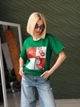 Женская футболка с принтом Fashion 50/52 зеленый - изображение 1