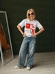 Женская футболка с принтом Fashion 50/52 белый - изображение 1