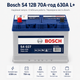 Автомобільний акумулятор Bosch S4 12В 70Агод 630А L+ для легкового авто (0 092 S40 270) - зображення 2