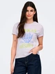 Футболка хлопковая женская ONLY 15346663 L Misty Lilac/Resort (5715871557397) - изображение 1