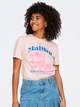 Футболка хлопковая женская ONLY 15346663 XS Pale Lilac/Malibu (5715871557403) - изображение 1