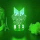 3D светильник ночник BTS с пультом N2 Настольная LED лампа БТС подарок Kpop - изображение 5