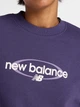 Свитшот оверсайз женский New Balance WT61S0S9BOY XS Фиолетовый (198687797006) - изображение 4