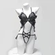 Сексуальное ажурное боди с доступом Бабочка Черный One size - изображение 5