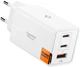 Сетевое зарядное устройство Spigen Essential 67W 2хUSB-C/1хUSB-A White (ACH08710) - изображение 1