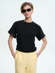 Футболка женская с широкими рукавами чёрного цвета 250708 размер S ТМ РОЗА - изображение 1