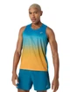 Спортивная майка мужская ASICS Road Fade Singlet 2011D522-400 Aegean Blue/Yamabuki L - изображение 4