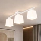Люстра стельова MSK Electric Dublin на три плафони під лампи Е27 біла NL 16610-3 WH - зображення 5