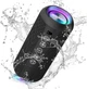 Портативна Bluetooth-колонка Ortizan X10, водонепроникна, IPX7, з підсвічуванням, до 30 годин автономної роботи, 3 стереозвукові ефекти Hi-Fi Bass, мікрофон Handsfree з Aux, TF (чорна) - зображення 1