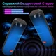 Портативный Bluetooth-колонка со светодиодной подсветкой BT5.3 Беспроводная Bluetooth-колонка с 19 режимами освещения, сабвуфером 3600 мАч, двойным стереосочетанием, FM-радио, TF-картой, USB, AUX для вечеринок, дома, улицы, путешествий - изображение 6