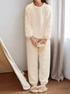 Піжама жіноча з флісу біла Oversize S-L 040001 - зображення 1