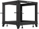 Серверна стійка Lanberg Open Rack 19" 9U 600x600-1000 Black (OR01-6109-B) - зображення 1