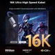 Кабель HDMI 2.2 Ugreen HD186 HDMI 16K/60Hz Ultra High Speed Certified 96 Гбіт/с Dolby Vision HDCP2.3 для PS5, ТВ-приставки та комутатора 2m Black (65900) - зображення 10
