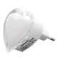 Ночник Lemanso Сердце голубой 3 LED / NL131 - изображение 1