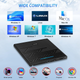 Внешний DVD/CD привод NOLYTH 5-в-1 USB 3.0 Type-C — Портативный дисковод для MacBook и Windows с SD/TF и Аудиовыходом - изображение 6