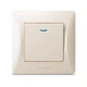 Выключатель одноклавишный с подсветкой кремовий VIDEX BINERA VF-BNSW1L-CR - изображение 2