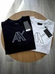 Мужская Футболка Арманская Брендовая Базовая Черная С Логотипом Armani M (387827) - изображение 3