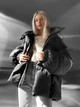 Жіноча куртка зимова чорна базова L-XL (369683) - зображення 7