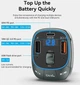 FM-трансмитрер Vention PD 54W 3-Port USB (C+A+A) LED/USB Flash/Bluetooth, вольтметр (FFLB0) - изображение 7