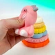 Силиконовая пирамидка, кольца, набор сенсорных игрушек для малыша, грызунец - изображение 5
