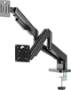 Настольный крепеж для двух мониторов Gembird 17-32" 2-10 кг Black (MA-DA2-06) - изображение 1