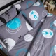 Комплект постельного белья Moon&Star Евро 200x220 см наволочки 4 х 50х70 см Cat Vibes Бязь Gold Люкс (MS-820010688) - изображение 3