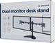 Настольный крепеж для двух мониторов Gembird 13-32" до 8 кг Black (MS-D2ST-02) - изображение 5