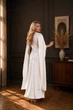 Длинное нарядное платье молочного цвета FashionYouWant M молочный 43466478 - изображение 6