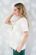 Футболка для беременных и кормящих с молниями для кормления Dolce S Юла Мама молочный - изображение 8