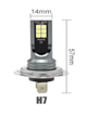LED лампы H7 12 SMD 3030 6000 K для фар и противотуманных фар комплект 2 шт - изображение 3