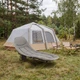 Шезлонг-кровать туристический Outtec Sun Zen раскладной мягкий с матрасом серый - изображение 4