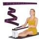 Резинка для фитнеса с петлями Gymtek 86,5 х 4см черно-розовая - изображение 3