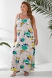 Сарафан женский с принтом бежевый 257R352-2 AGER XL-XXL - изображение 4
