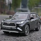 Металевий позашляховик Toyota Highlander Hybrid 1:24 інерційна машинка для дітей, світло звук, відкриваються 4 двері - зображення 5