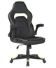 Игровое кресло 2E GAMING HEBI, Black/Green, ПУ кожа (2E-GC-HEB-BK) - изображение 2