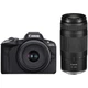 Беззеркальный фотоаппарат Canon EOS R50 + RF-S 18-45 IS STM + RF 75-300 Black (5811C150BA) - изображение 1