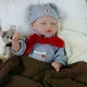 Пупс функціональний реалістичний з аксесуарами 42 см, сміється/плаче/засинає QM 240010 (i7-165123) - зображення 4