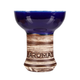 Чаша Aroma Zulu Glaze Blue для кальяна синяя из глины в глазури 8.5см - изображение 1