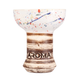 Чаша для кальяна Aroma Zulu Glaze White/Red 8.5см фанел глина в глазури жаростойкая - изображение 1