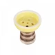 Чаша Aroma Sierra Glaze Yellow для кальяна желтая из глины 8.5см классик - изображение 2
