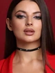 Чокер Кольє у стразах Jeweston чорний (26+15 см) - зображення 5