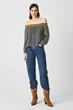 Женский темно-синий топ с узором LOUISE Pepe Jeans XS PL304049 - зображення 2
